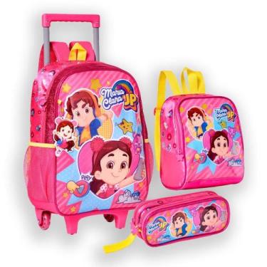 Imagem de Mochila Rodas Lancheira E Estojo Maria Clara E Jp Brincar - Clio