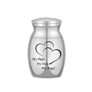 Imagem de COCO Park Urnas De Cremação Tamanho Grande Para Cinzas Humanas, Suporte Lembranças Funerárias, Meu Anjo Herói Papai