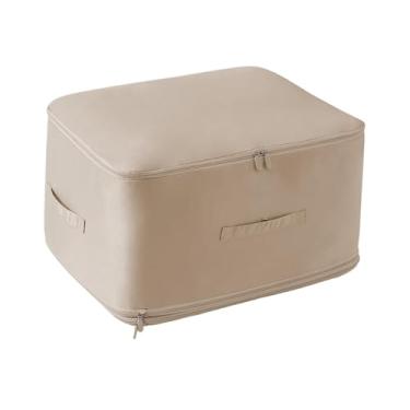 Imagem de IEUDNS Saco de Armazenamento Compacto para Colchas E Roupas, Bege, Tamanho real