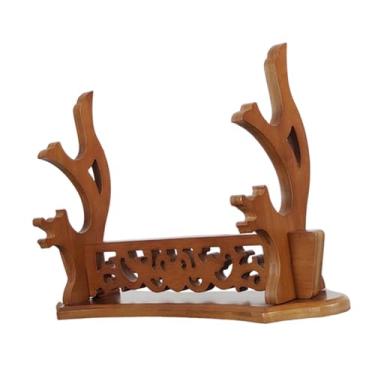 Imagem de Almencla Suporte para Espada de Samurai Wakizashi E Tanto, Exibição de Espadas, 2 Camadas