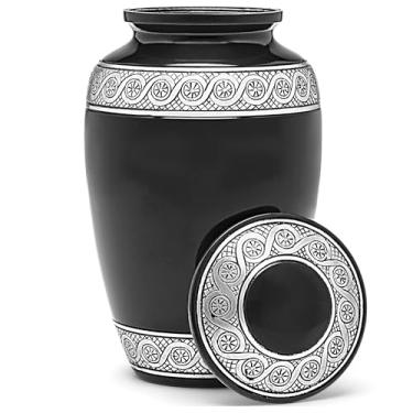 Imagem de Eternal Harmony Urnas De Cremação Para Cinzas Humanas - Tamanho Grande Adultos, Homens E Mulheres, Decoração Funerária Com Designs Artesanais, Homenageie Lembre-Se Seus Entes Queridos, Capacidade At