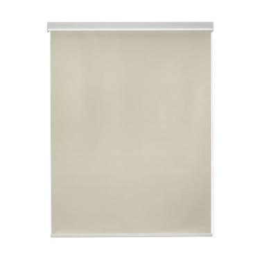 Imagem de Persiana Rolo Blackout Vinilico Bando Larg 1,20 X Alt 2,50 Bege, Branc