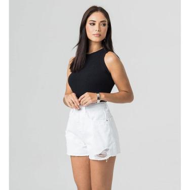 Imagem de Shorts Hot Pants Feminino Sarja Disparate-Feminino