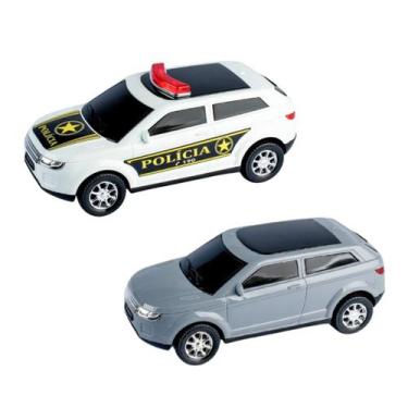 Imagem de Carrinho Evoque Miniatura Policia Passeio Brinquedo Meninos - DIVERPLA