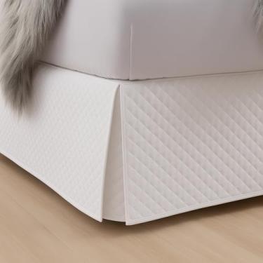 Imagem de Saia para Cama Box Matelada Lindas Vários Tamanhos (Branco, Solteiro)