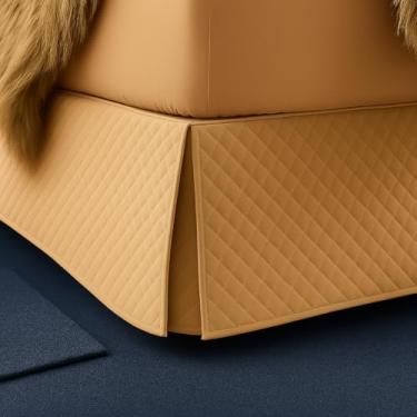 Imagem de Saia para Cama Box Matelada Lindas Vários Tamanhos (Bege, Solteiro)