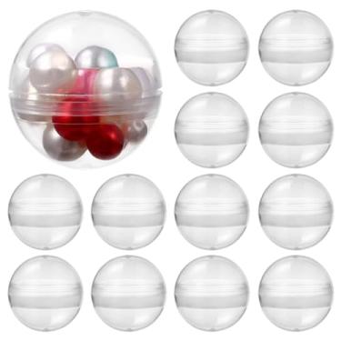 Imagem de VANZACK 100 bolas de plástico transparente preenchíveis - esferas transparentes de 2,8 cm para máquinas de garras, lembrancinhas de festa e artesanato DIY
