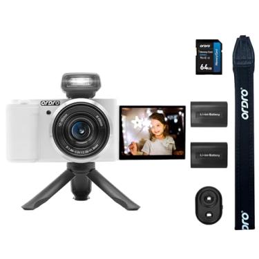 Imagem de ORDRO Câmera Digital G930 5K Para Criadores De Conteúdo, Vloggers E Fotógrafos Com Zoom Óptico 5X, Foco Automático Grande Angular (Combinação Branca)