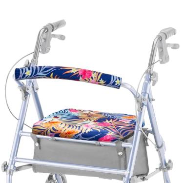Imagem de AJFHKJ Capas Para Assento E Encosto De Andador Universal, Acessórios Removíveis Laváveis Idosos, Homens Mulheres, Produtos Médicos (Ilha)