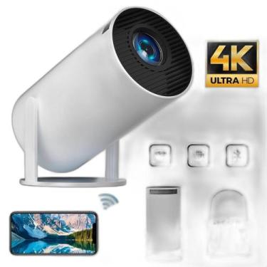 Imagem de Projetor Portátil Wifi Hd Branco 1080P Suporta 4K Bivolt - Desert