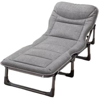 Imagem de Cama Portátil Para Adultos Acampando, Algodão De Alta Densidade Estável Ajustável Em Carga, Berços Para Adultos, Para Viagem Ao Ar Livre Em Casa, Green, 190 * 68CM