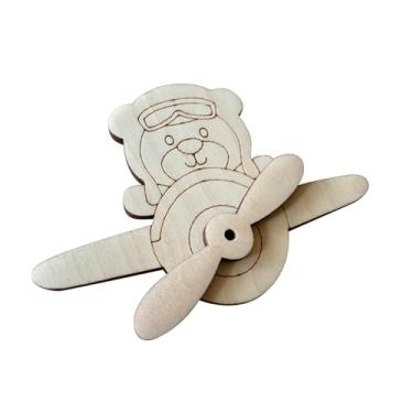 Imagem de Esquirla Placa ocupada diy parte brinquedo educativo precoce auxiliares de ensino habilidade fina montessori para bebês presente de aniversário meninos, avião