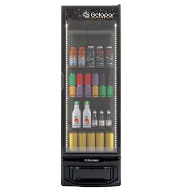 Imagem de Expositor de Bebidas 445L GRV45BINLB All Black Gelopar Bivolt