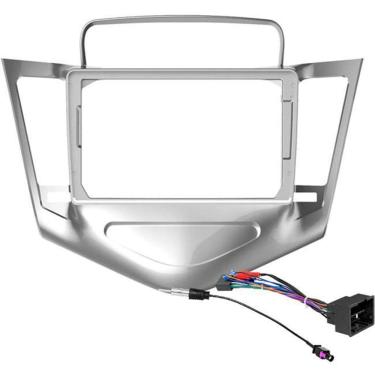 Imagem de Moldura De Painel 9 Polegada Prata Cruze 2009 A 2014 Chicote