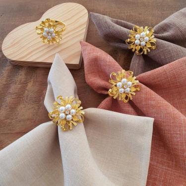 Imagem de Kit 12 Anéis Porta Guardanapo Argola Prendedor Mesa Posta - Criarte Op