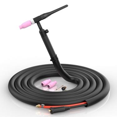 Imagem de AZZUNO Pistola de solda LIFT Tig, tocha TIG WP-17V com conector rápido de 35-50 mm² e cabo de 13 pés e mangueira de gás para AZZUNO MIG-200F/MIG-250F/MIG-200PRO/MIG-175F