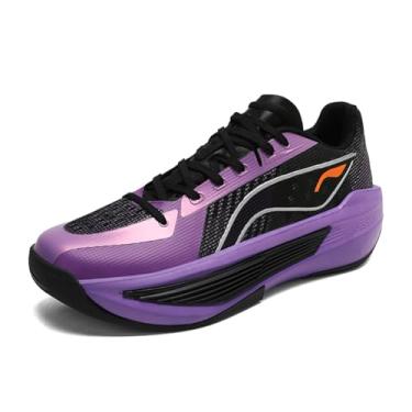 Imagem de Novetra Tênis de basquete masculino, malha respirável, calçados esportivos da moda(Purple,35 BR)