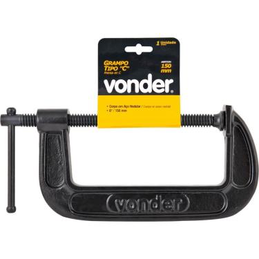 Imagem de Grampo Tipo C 10" Ferro Nodular - Vonder Plus