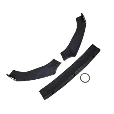 Imagem de Compatível com S3 8P A3 S-Line FL 2008-2013 Facelift Carro Para-choque Dianteiro Spoiler Divisor Difusor ABS Preto Brilhante Bodykits Tuning(3pcs)