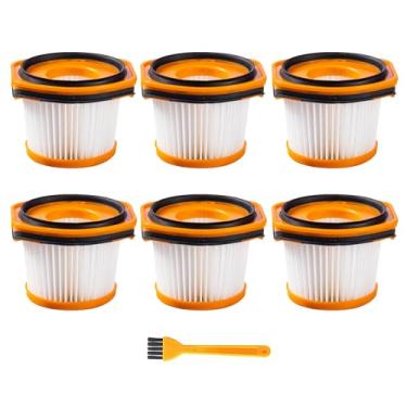 Imagem de Nicever Pacote com 6 filtros HEPA de substituição para Shark Wandvac System WS620, WS630, WS631, WS632, WS632BLBRN, WS632BLWK, WS632GDBRN, WS632GDWK, WS632GNBRN, WS632GNWK, Compare com a peça