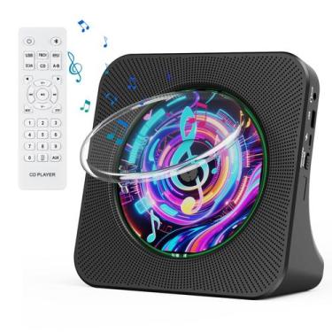 Imagem de CD Player Gueray Portable Bluetooth Desktop com alto-falante HiFi