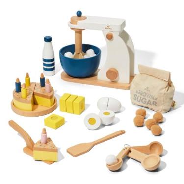 Imagem de Conjunto de panificação KiwiCo Bake-a-Cake Stand Mixer para crianças a