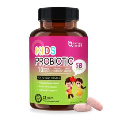 Imagem de Suplemento Nature Target Kids Probiótico Mastigável 75 porções