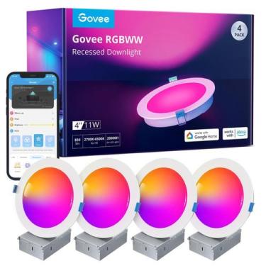 Imagem de Luva de iluminação embutida inteligente de 10 cm RGBWW LED 850 lm, pac