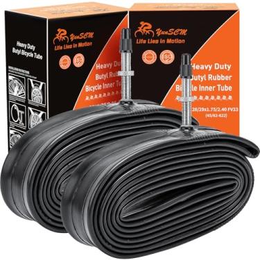 Imagem de Tubo de Bicicleta YunSCM 3 Alavanca de Pneu, 29x1,9/1,95/2,10/2,125/2,3 F/V 34 mm Válvula Presta MTB Tubos Internos de Bicicleta (2 unidades)