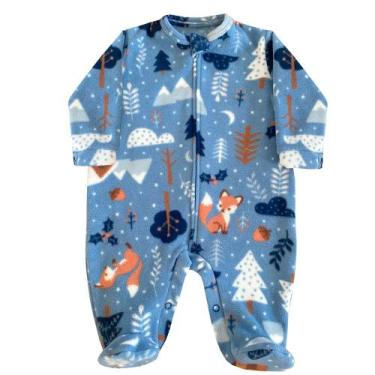 Imagem de Macacão Manga Longa Menino Conforto Soft Floresta Azul - Amora Baby En