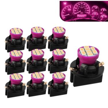 Imagem de Zikefest 10 peças T10 194 168 147 luzes de painel LED para carro, com soquete de bloqueio de torção, lâmpadas de substituição interior de carro para luzes de porta-malas, luzes de cúpula, luzes de