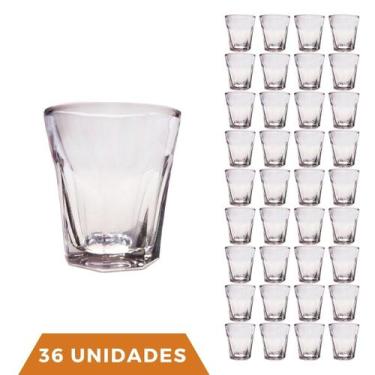Imagem de Jogo Copos Shot 36 Peças Vidro Bar Cachaça Tequila Dose 45ml - TODO DI