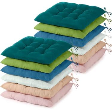 Imagem de Geetery 12 almofadas de chão para sala de aula, almofadas quadradas de assento para cadeira de chão, escola, jardim de infância, canto de leitura, almofadas grandes de meditação de 40 cm para ioga