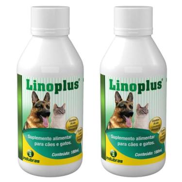Imagem de Kit 2 Linoplus 180 Ml - Ômega 3 e 6 para Cães e Gatos - Suplemento Vit