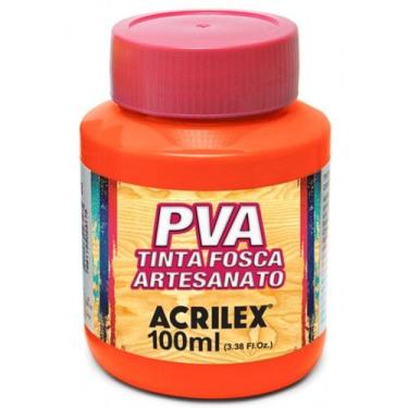 Imagem de Tinta Fosca para Artesanato PVA 100ml Laranja Acrilex