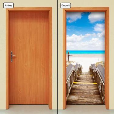 Imagem de Adesivo Decorativo de Porta - Escada - 973cnpt - Allodi
