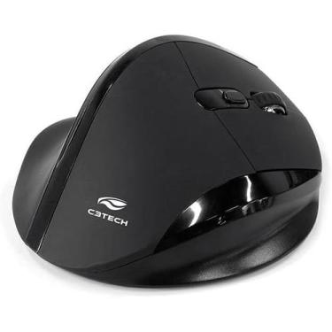Imagem de Mouse Ergonômico Sem Fio 6 Botões 1600dpi M-w120bk C3 Tech