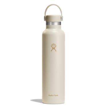 Imagem de HYDRO FLASK Garrafa de água - aço inoxidável isolado - não derrama, à prova de vazamento em creme de coco de 680 g