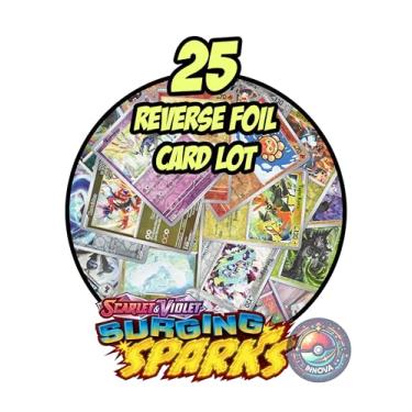 Imagem de Surging Sparks – Pokemon 25 Reverse Foil Card Lot
