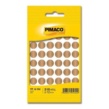 Imagem de Etiqueta adesiva TP12 ouro Pimaco