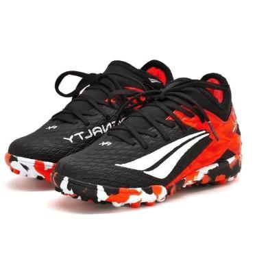 Imagem de Chuteira Penalty Society Rx Locker Kids Y-3 Preta e Vermelha - Infantil -