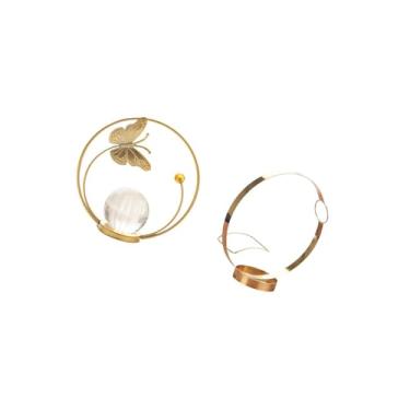 Imagem de IEUDNS Estátua de Escultura de Metal em Ferro, Suporte para Garrafa de Vinho Tinto, Organizador de Rack para Corredor, Lareira, Quarto, Sala de Estar, Mesa D