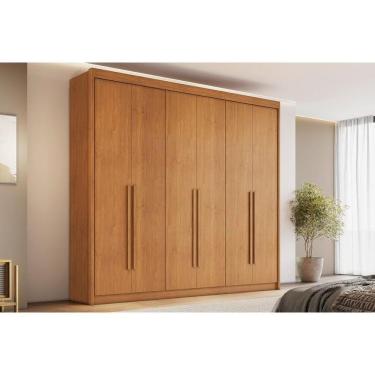 Imagem de Guarda Roupa 6 Portas E 6 Gavetas Santiago Cinamomo - Conquista