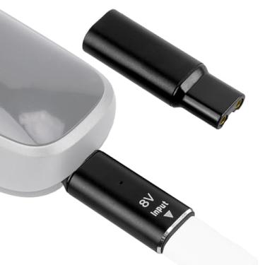 Imagem de Linkidea Pacote com 2 adaptadores de barbear 8V tipo C, compatível com Philips Norelco Oneblade QP2630, QP2530, HQ850, cabeça conversor de carregamento USB-C sem cabo (preto)