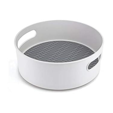 Imagem de Copco Toca-discos antiderrapante para armazenamento de 25,4 cm, cinza e branco