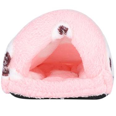Imagem de Hamster Sleeping Bag Guinea Pigs Winter Warm House Bed Small Pet Cave Beds for Rats Chinchilla Ferrets Hedgehog [Pink S] Beds