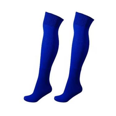 Imagem de Meião Futebol Infantil Juvenil Masculina Apollo, Azul