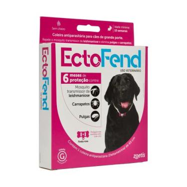 Imagem de Coleira EctoFend 65cm Rosa (Femêa) - Zoetis