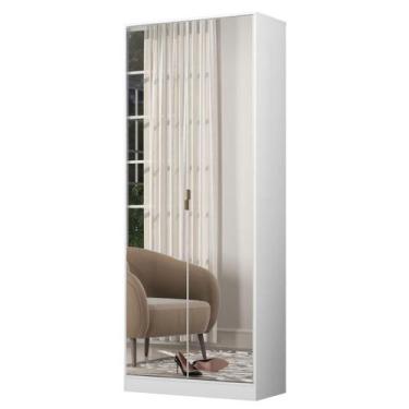 Imagem de Armario Multiuso Sapateira Espelhado Grife 2 Portas Demóbile - Domóbil