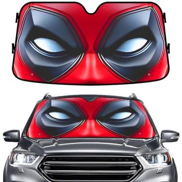 Imagem de Pára-brisa Sun Shade GENANY Funny Red Eyes para carro, SUV e caminhão